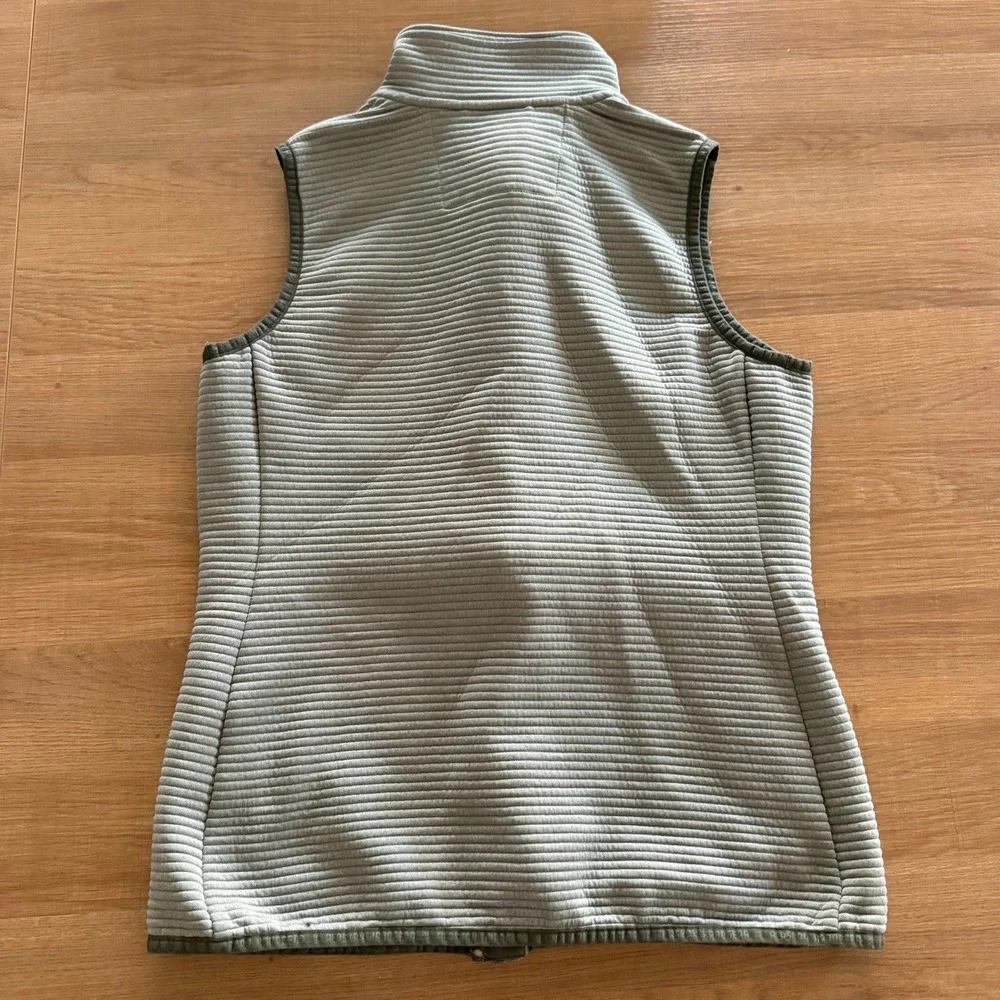 Alaskan Hardgear Duluth Trading Co Mens Small Sage Green Ribbed Full Zip Vest